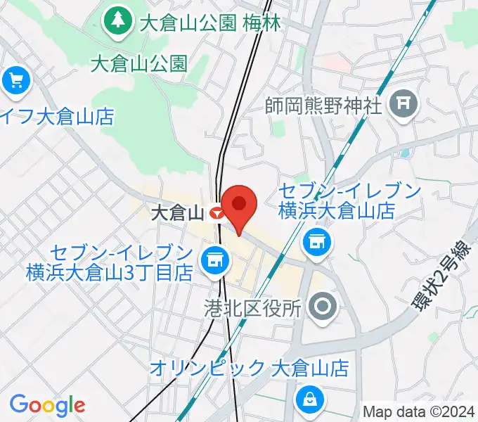 大倉山音楽美術センターの地図