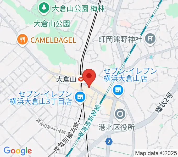 大倉山音楽美術センターの地図