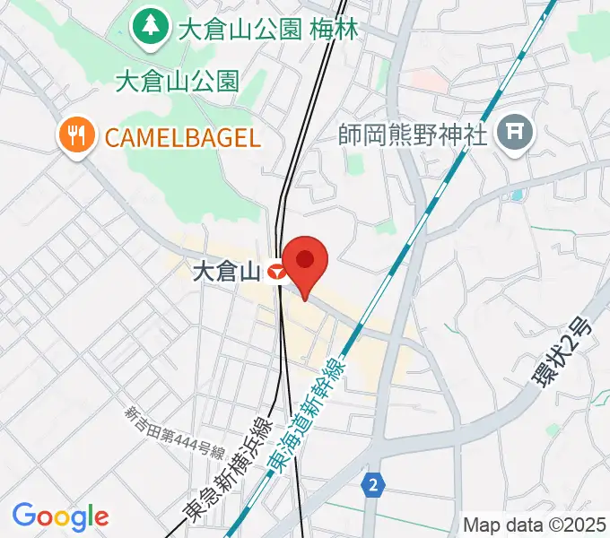 大倉山音楽美術センターの地図
