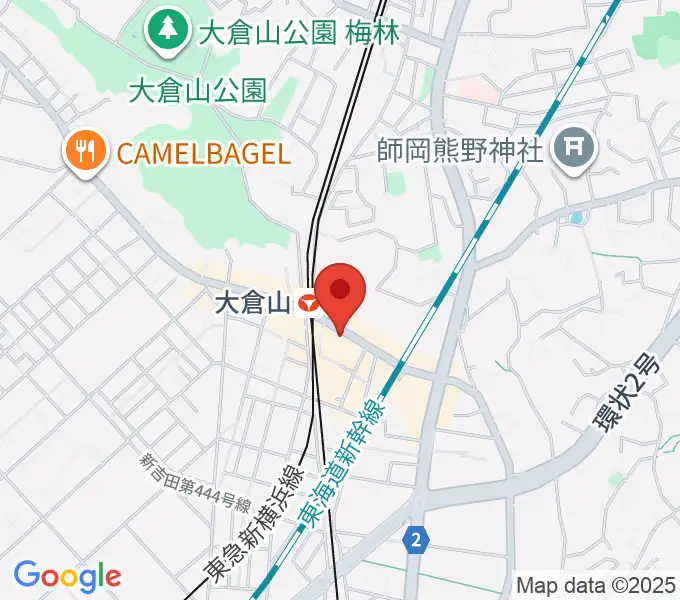 大倉山音楽美術センターの地図