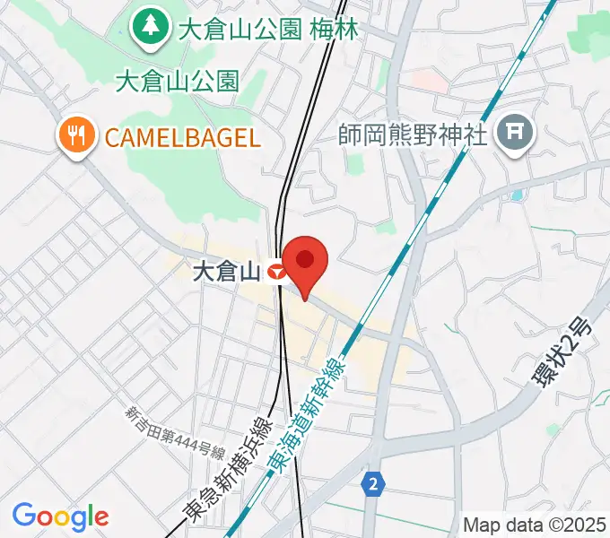 大倉山音楽美術センターの地図
