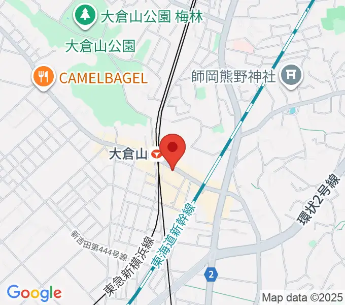 大倉山音楽美術センターの地図