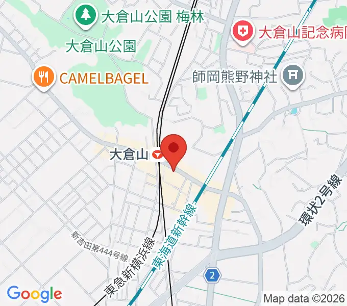 大倉山音楽美術センターの地図