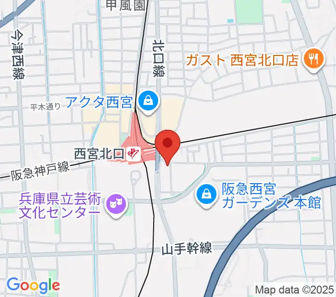 中国文化芸術センター二胡教室の地図