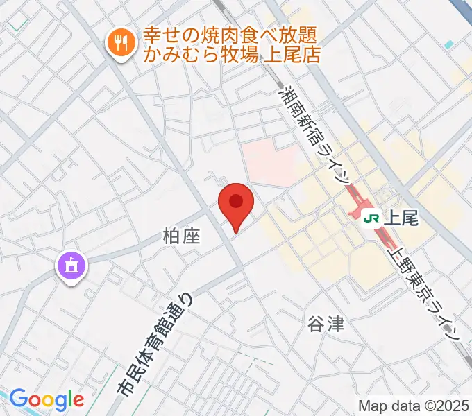 中野音楽教室の地図