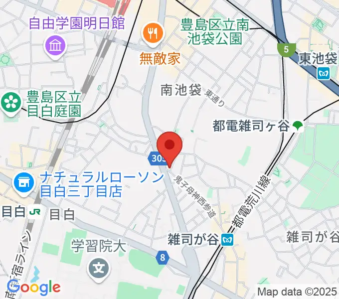 東京音楽大学付属民族音楽研究所の地図