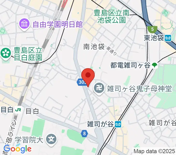 東京音楽大学付属民族音楽研究所の地図