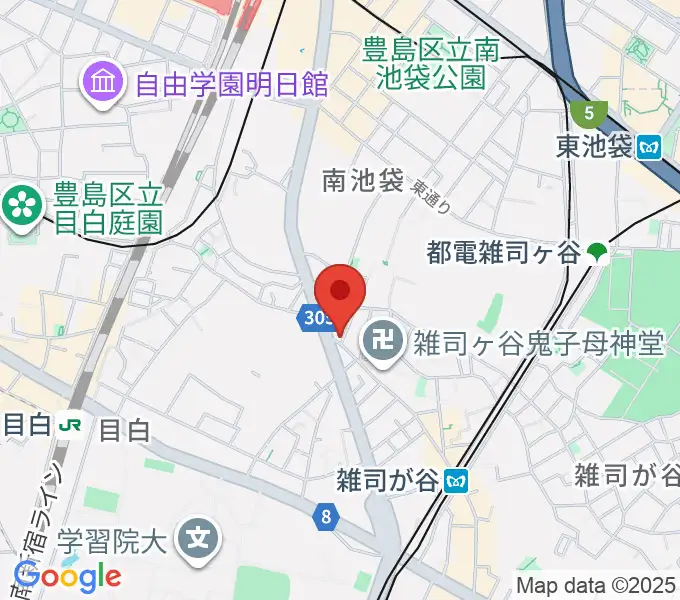 東京音楽大学付属民族音楽研究所の地図