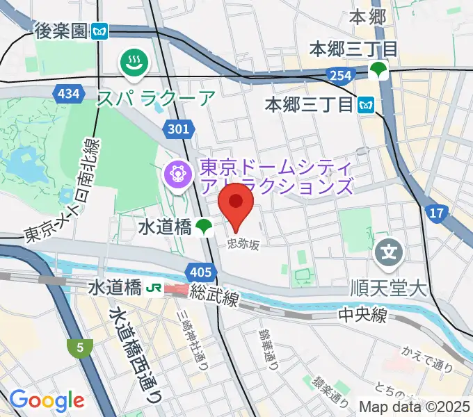 宝槻美代子音楽教室の地図