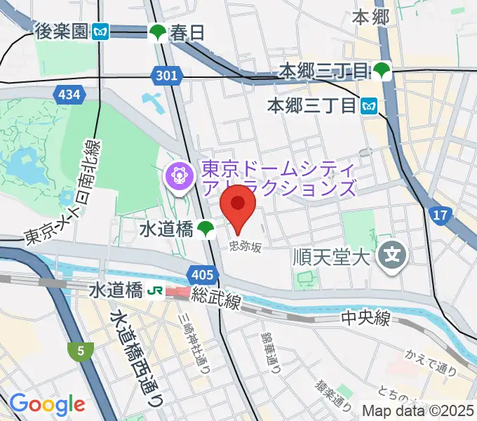 宝槻美代子音楽教室の地図
