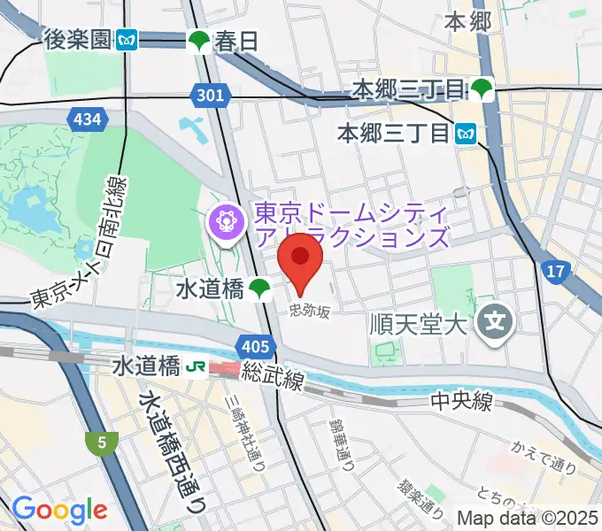 宝槻美代子音楽教室の地図