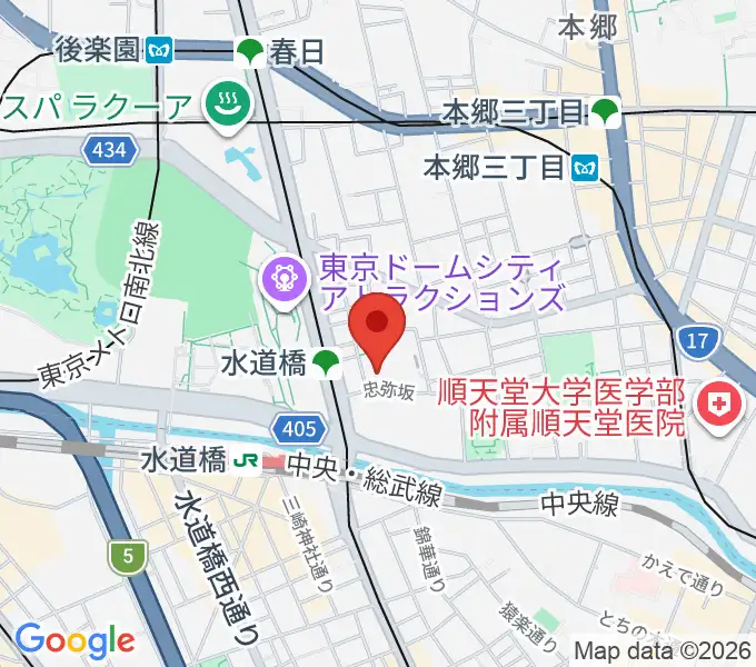 宝槻美代子音楽教室の地図