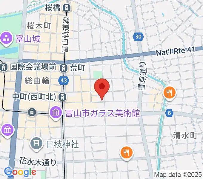 友井音楽教室の地図