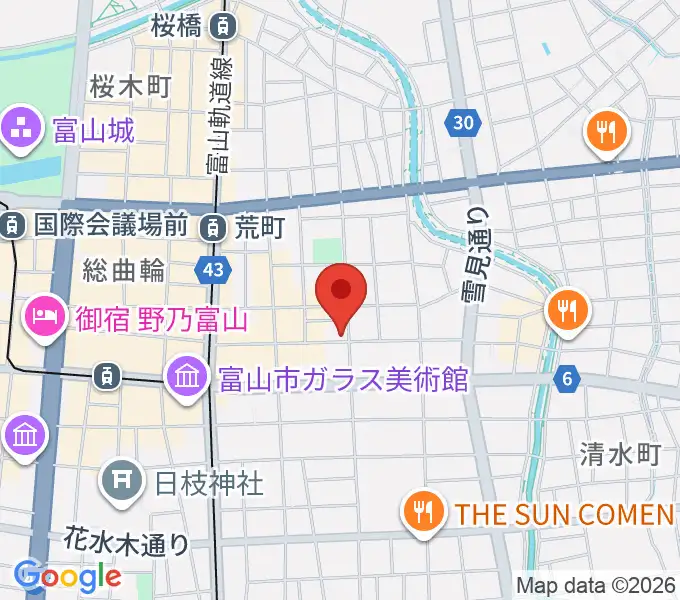 友井音楽教室の地図