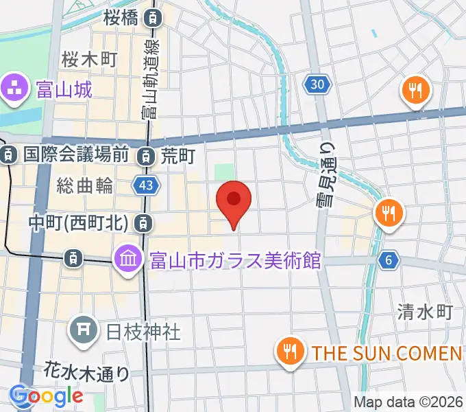 友井音楽教室の地図