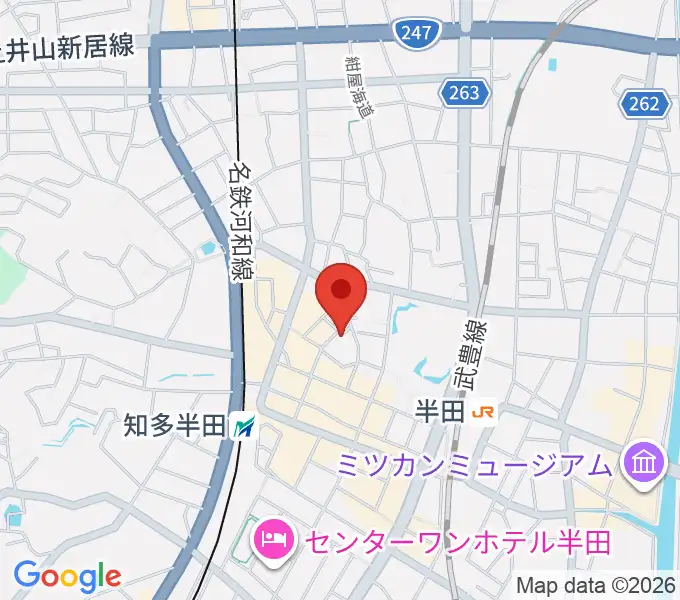 マツイシ楽器 半田ミュージックセンターの地図