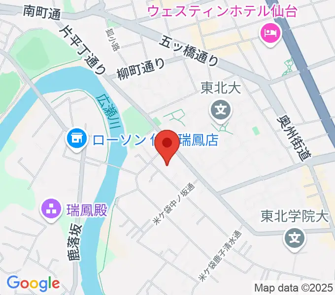 仙台ギター教室 米ヶ袋教室の地図