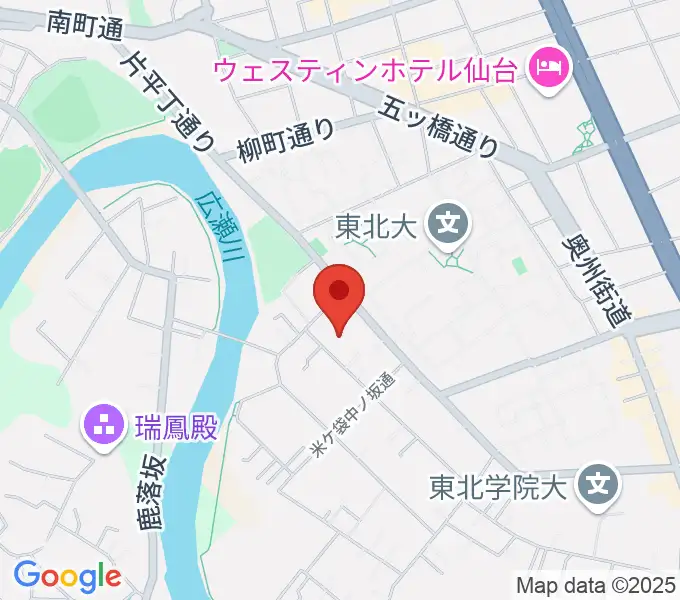 仙台ギター教室 米ヶ袋教室の地図