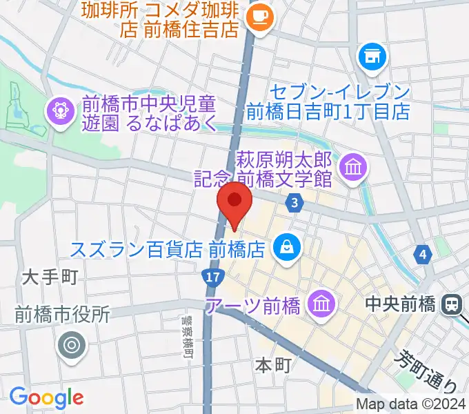 笠原智廣ピアノアカデミーの地図