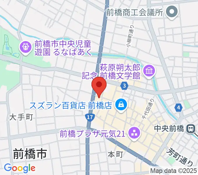 笠原智廣ピアノアカデミーの地図