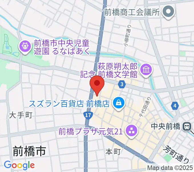 笠原智廣ピアノアカデミーの地図