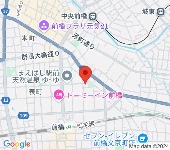 シブヤドラミングスクールの地図