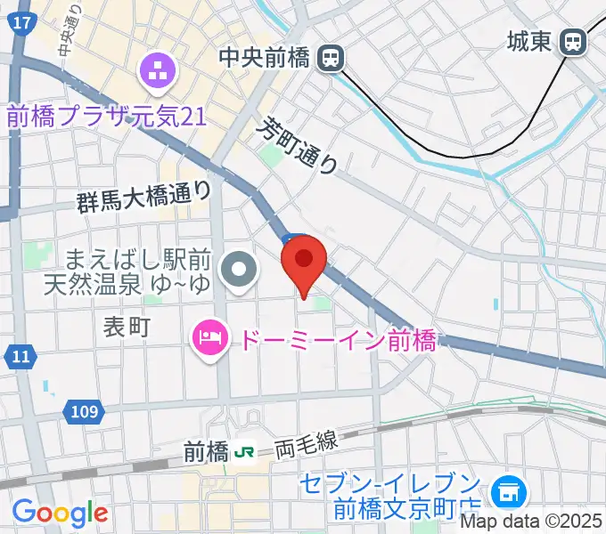 シブヤドラミングスクールの地図