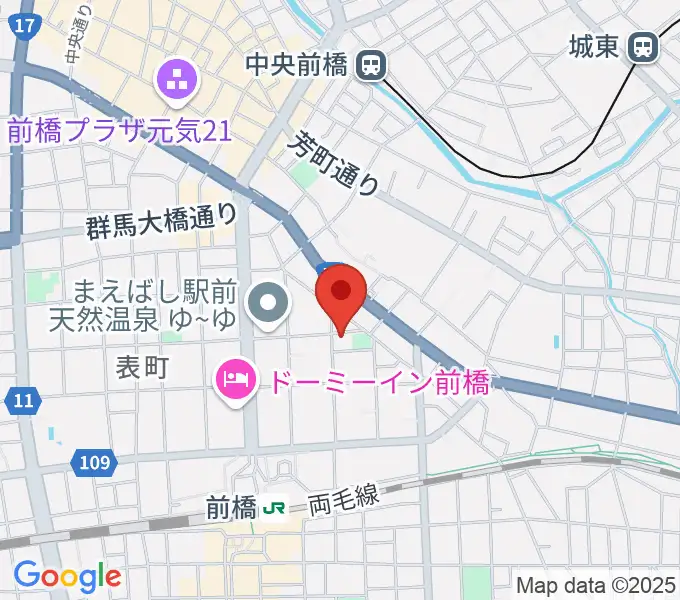シブヤドラミングスクールの地図