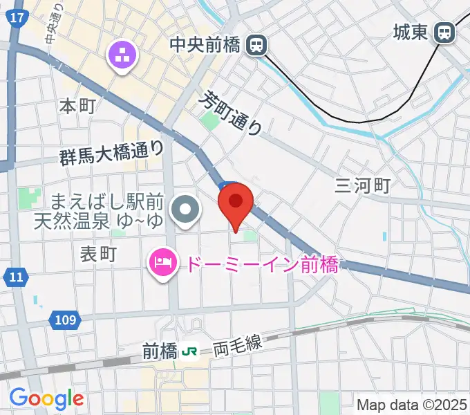 シブヤドラミングスクールの地図