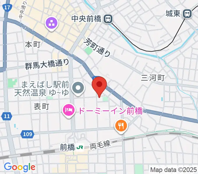 シブヤドラミングスクールの地図