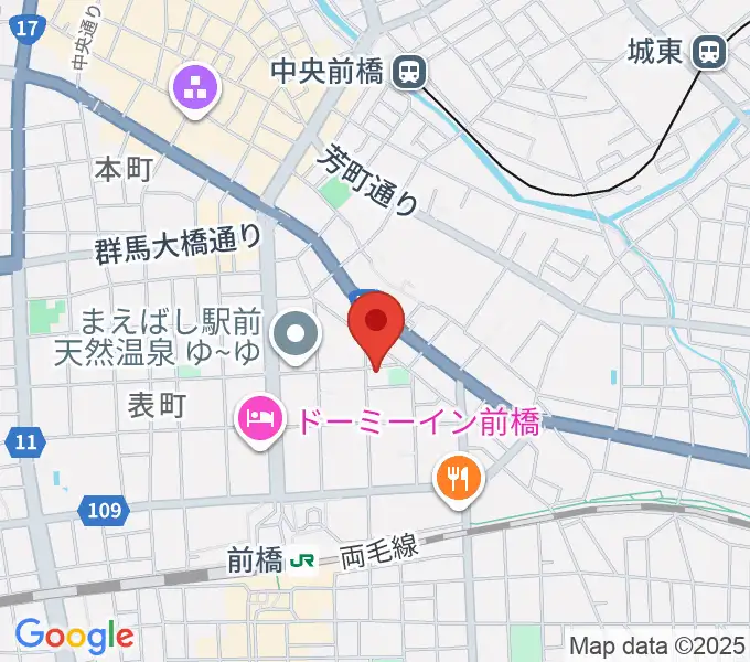 シブヤドラミングスクールの地図