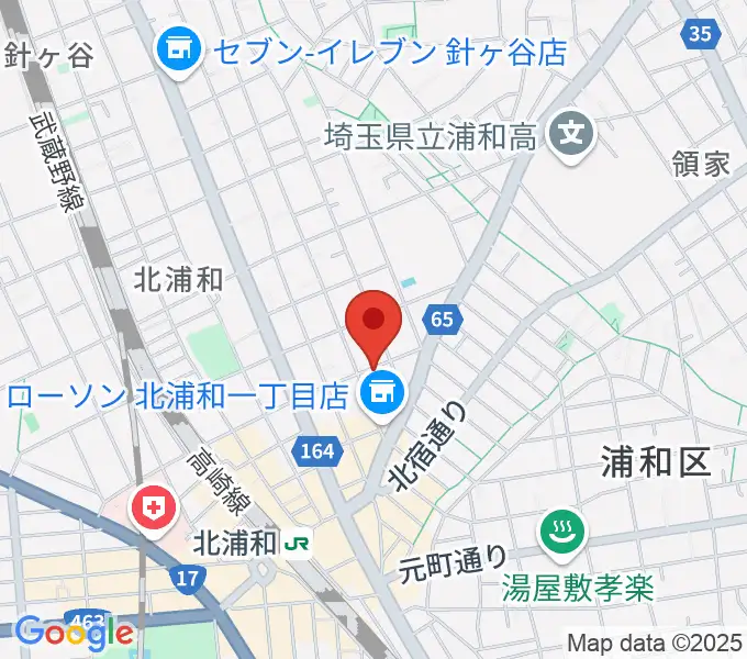 シバタ音楽教室の地図