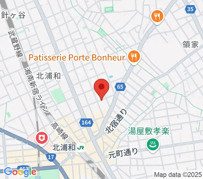 シバタ音楽教室の地図