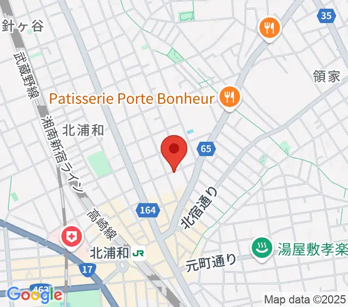 シバタ音楽教室の地図