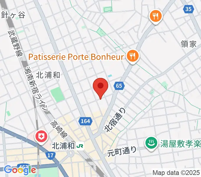 シバタ音楽教室の地図
