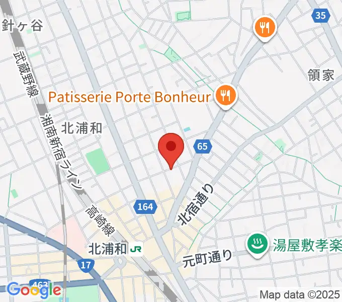 シバタ音楽教室の地図