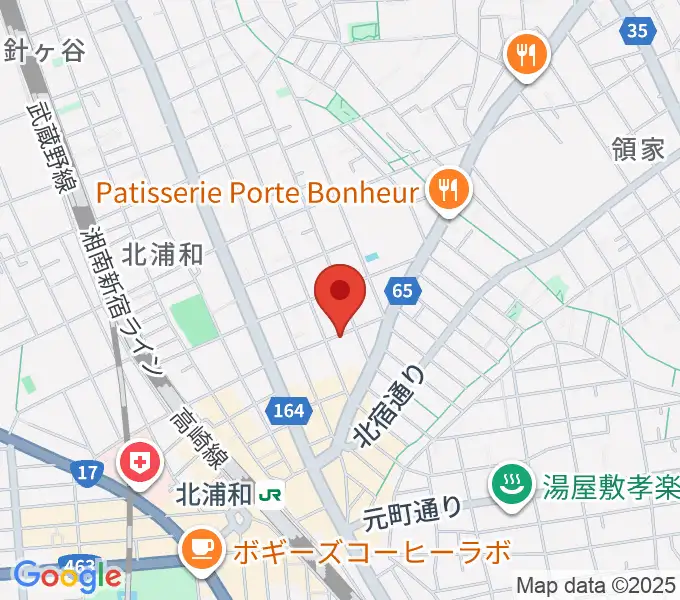 シバタ音楽教室の地図