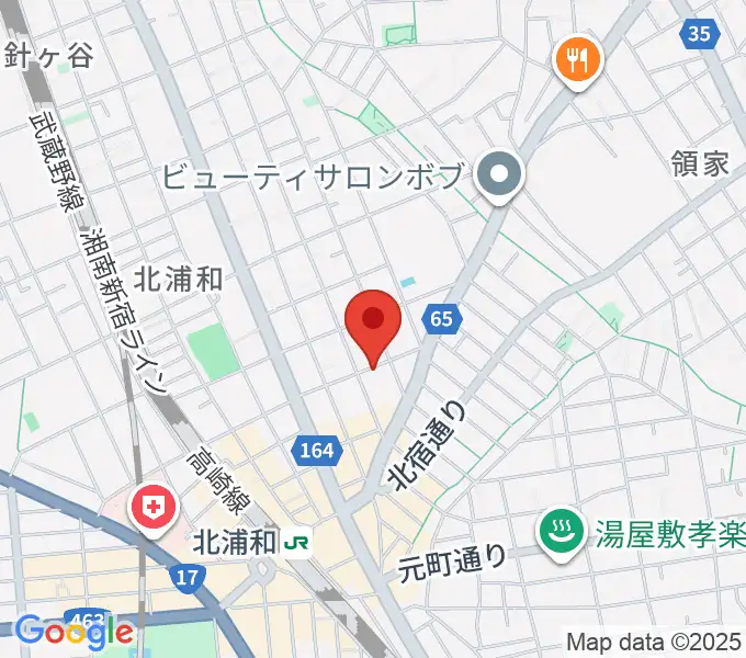 シバタ音楽教室の地図