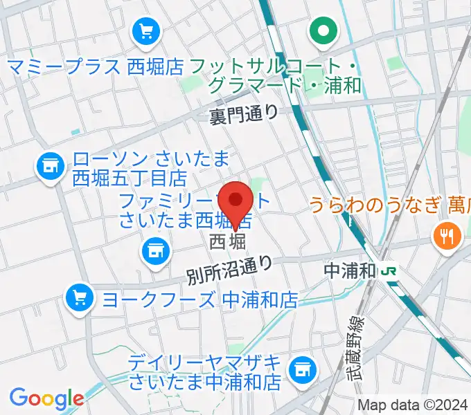 ABEバイオリン教室の地図