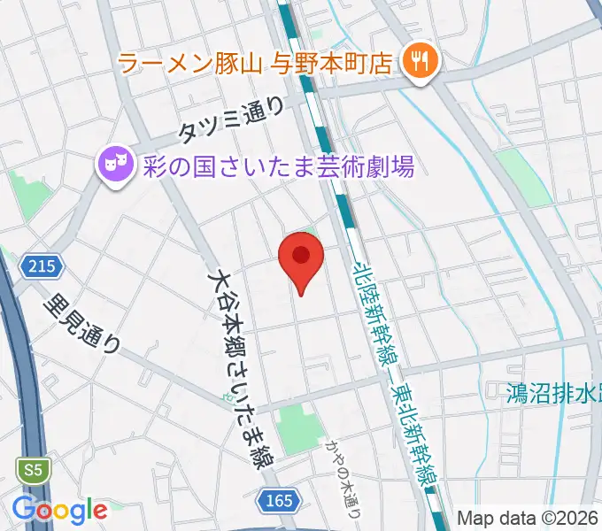 森淳一ギターウクレレ教室の地図