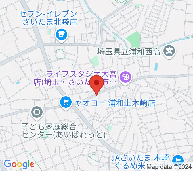 深川音楽教室の地図