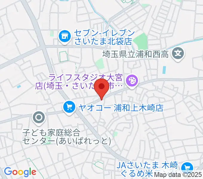 深川音楽教室の地図