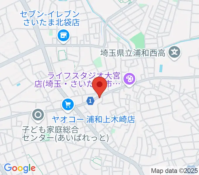 深川音楽教室の地図