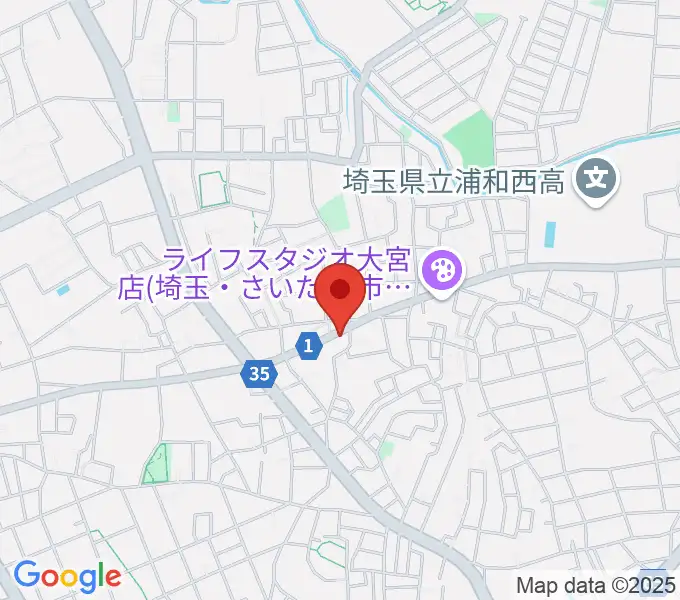 深川音楽教室の地図
