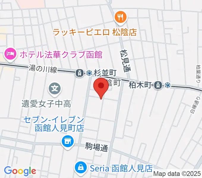 天明ピアノ教室の地図