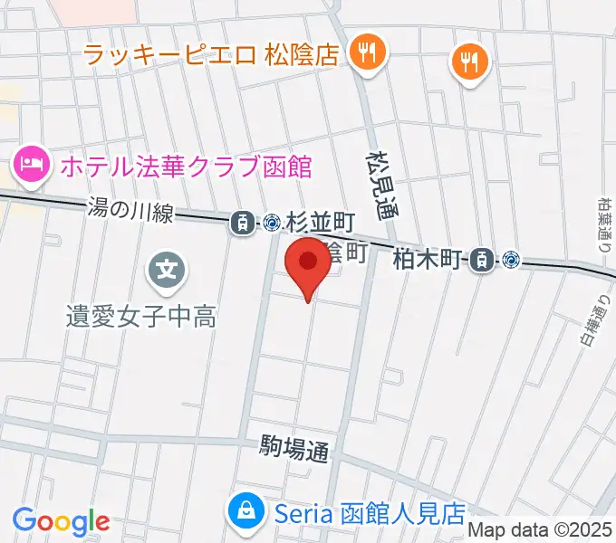 天明ピアノ教室の地図
