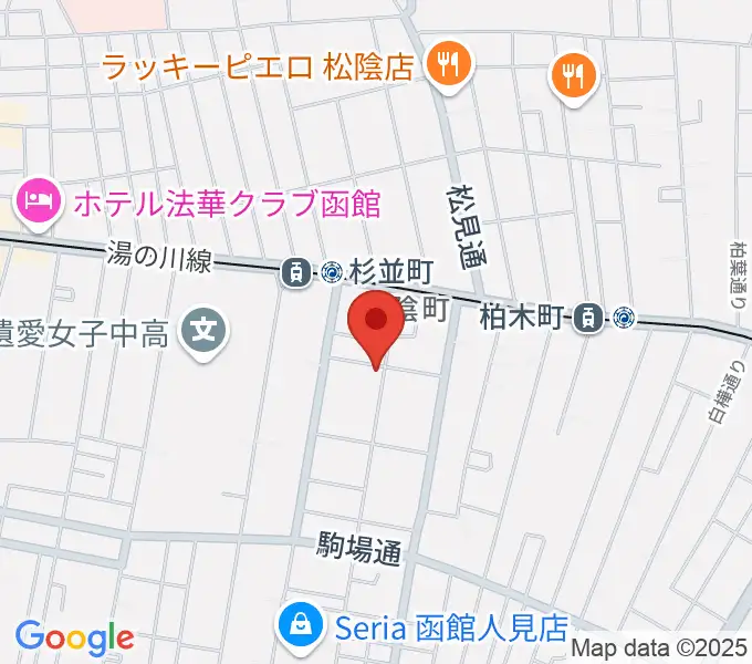 天明ピアノ教室の地図