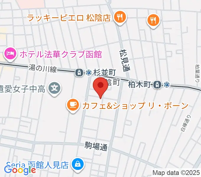 天明ピアノ教室の地図