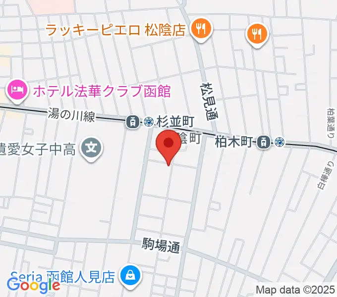 天明ピアノ教室の地図