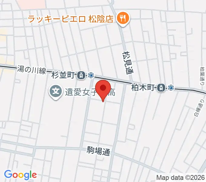天明ピアノ教室の地図
